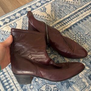 Italian Leather Western Boots